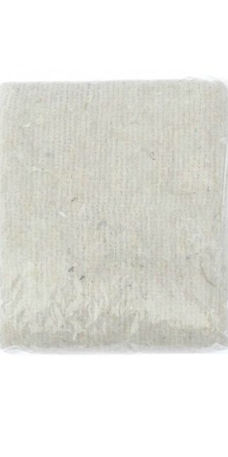 Тряпка для пола (80х100 см) ХПП пл.180 г/кв.м. строчка 2,5 мм, цвет: белый, оверлок, инд.пакет