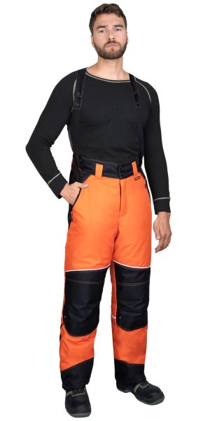 Костюм СИРИУС-АРКТИКА зимний, куртка дл., брюки, кирпичный с чёрным